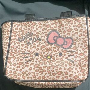 Hello Kitty Pink Leopard Print Bag NWT
